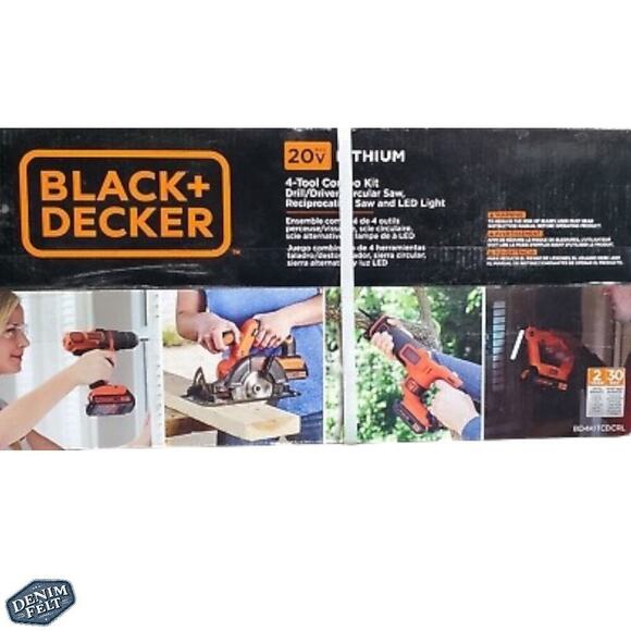 BLACK+DECKER 20V 4 Tool Combo Kit w/ 2Lithium Ion Batteries & Charger | NEW!! - Picture 15 of 16